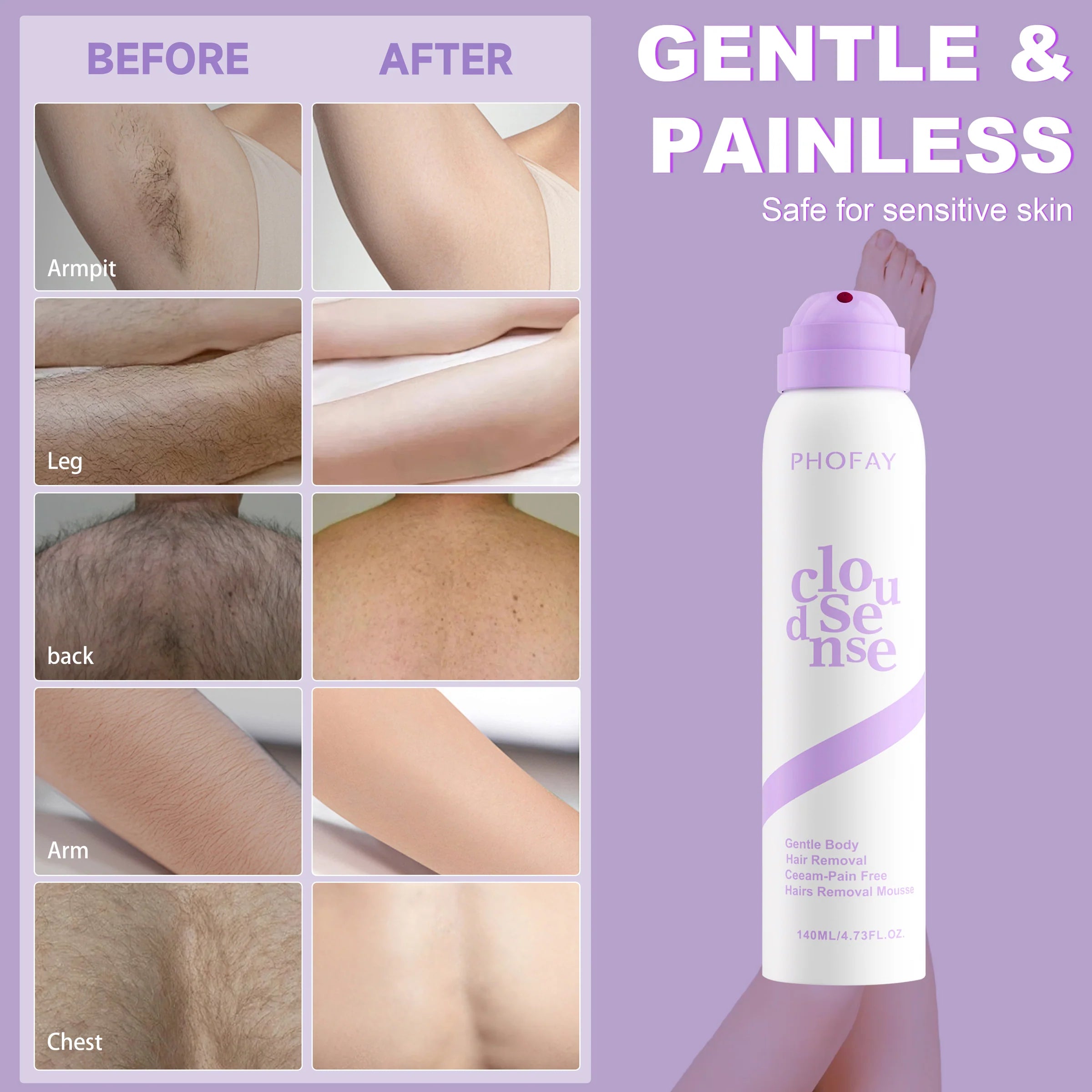 Phofay Gentle Hair Removal Spray