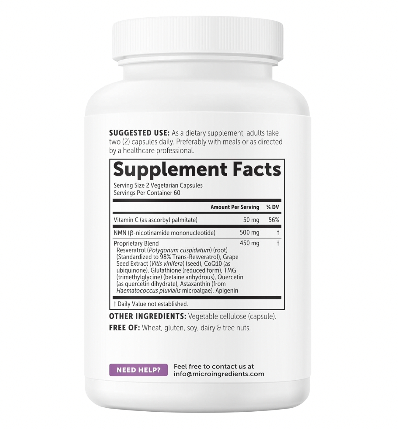 Microingredients NMN Complex Capsules