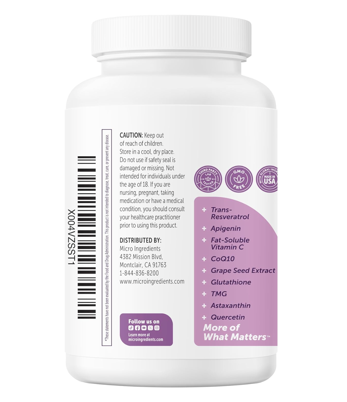Microingredients NMN Complex Capsules